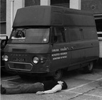 The acoustics mobile lab after a prang (ca 1978)