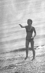 Fiona Brown on beach near Hastings
