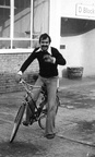 Khosrow on bicycle