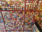 The ceiling of the main bar, at the Edgar Wallace pub